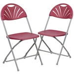 Flash Furniture 2 Pack Hercules Series 650 Lb. Capacity Burgundy Plastic Fan New. Price: $100.18.