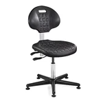 Bevco 7000C1-BLK Cleanroom Task Chair, Polyurethane, Black, 15 In To 20 Seat New. Price: $282.43.