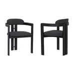 Armen Living Jazmin Contemporary Dining Chair Single, Charcoal/black New. Price: $127.77.