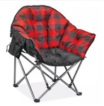 Uline Oversized Outdoor Camp Plush Chair 500 Durable Foldable Steel Big Daddy New. Price: $139.00.