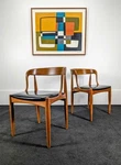 Danish Teak Model 16 Chairs By Johannes Andersen For Uldum Used. Price: $1695.00.