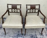 1980S Baker Furniture Hollywood Regency Armchair Set Pair Used. Price: $400.00.