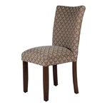 Homepop 38" Traditional Fabric Damask Parsons Dining Chair Blue/brown New. Price: $160.99.