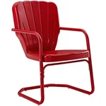 Crosley Furniture Ridgeland Metal Patio Chair In Bright Red Gloss (set Of 2) New. Price: $184.94.