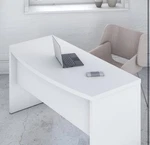 Bush Furniture Echo 60W Bow Front Desk Pure White KI60105-03 New. Price: $299.99.