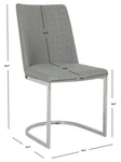 Safavieh Parkston 18''H Linen Side Chair, Reduced PRICE2172701574 FOX2013G Open. Price: $262.00.