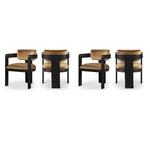 Pemberly Row Contemporary Saddle Velvet Dining Chairs (set Of 4) New. Price: $1260.21.