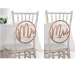 And Mrs Fiberboard Wedding Chair Sign Set New. Price: $12.59.