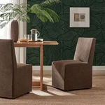 Tessera Upholstered Linen-blend Slipcovered Dining Chair Cocoa New. Price: $278.75.