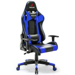 Jonpony Gaming Chair Office Pu Leather With Adjustable Headrest,blue New. Price: $115.52.