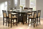 Coaster 100438-S9 Clanton 9PC Square Wood Counter Height Dining Set Brown New. Price: $1399.99.