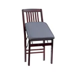 Linon Triena Set Of 2 Folding Chairs With Brown Faux Leather Seat Merlot Wood New. Price: $131.87.
