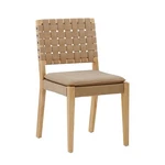 Nathan James Saddle Faux Leather Dining Chair Modern Wood Room Light Brown New. Price: $107.96.