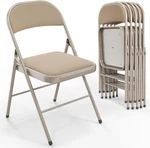 Vingli 6PK Folding Chairs Padded Seats Metal Frame Khaki 350LB Capacity New. Price: $95.46.