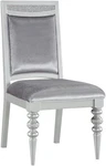 Platinum Gray Maverick Upholstered Side Chairs - Set Of 2 New. Price: $379.99.