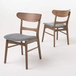 Christopher Knight Home Idalia Dining Chairs, 2-PCS Set, Dark Grey / Walnut F... New. Price: $203.20.