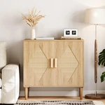 Garveehome Buffet Cabinet Storage 2 Rattan Decorated Sideboard New. Price: $162.45.