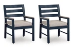 Signature Design By Ashley Mabry Shores Outdoor Arm Chair Set (2), Navy New. Price: $489.30.