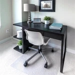 Bowery Hill Traditional 79" X 48" Recyclable Chair Plastic Clear Mat New. Price: $239.94.