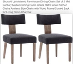 Vescasa Dining Room Chair Set Of Two, Brand New Open. Price: $150.00.