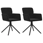 Set Of Swivel Velvet Dining Chairs Cream, Black, Dark Gray, And Light Vi New. Price: $98.99.