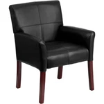 Flash Furniture Bonded Leather Side Chair, Black BT-353-BK-LEA-GG New. Price: $259.99.