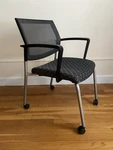Sitonit Seating Focus Side Chair With Casters Used. Price: $175.00.