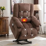 Jonpony XL-B1124L Mmassage Recliner Chair With Power Lift, Heating, Vibration, Open. Price: $265.00.