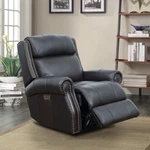 Barcalounger Blair Power Big And Tall Recliner - Shoreham Fudge Leather New. Price: $1445.00.