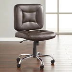 Brylanehome 500 Lbs. Weight Capacity Armless Office Chair - Brown New. Price: $209.99.