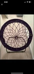 Zenithen Bunjo Bungee Dish Chair, Purple, 33" (pack Of 1) Used. Price: $60.00.