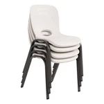 Kids Stacking Chairs Pack Of 4 Almond Indoor Outdoor Easy Carry Durable 15D X... New. Price: $150.19.