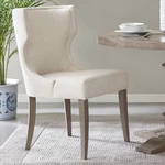 Madison Park Fillmore 23 1/4" Wide Cream Fabric Wingback Dining Chair New. Price: $431.91.