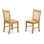 East West Furniture Norfol 11" Wood Dining Chairs Oak (set Of 2) New. Price: $177.77.