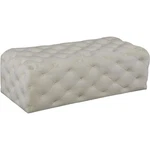 Meridian Furniture Casey Button Tufted Cream Velvet Ottoman And Bench New. Price: $336.41.