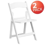 Flash Furniture 2-PK Hercules White Folding, Slatted Seat 2-LE-L-1-WH-SLAT-GG New. Price: $119.99.