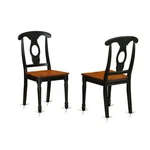 East West Furniture Napoleon 10" Wood Dining Chairs Black/cherry (set Of 2) New. Price: $200.97.