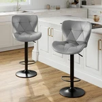 Sweetcrispy Modern Bar Stools Set Of 2, Adjustable Faux Leather Upholstered S... New. Price: $119.99.