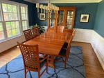 Solid Cherry Dining Set, Pennsylvania House, Table/chairs/sideboard Used. Price: $1650.00.