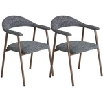 Set Of 2 Fabric Upholstered Dining Chairs W/back&armrest,cafe Kitchen Side New. Price: $126.00.