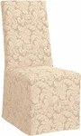 Surefit Scroll Design Long Dining Room Chair Slipcover Champagne Set Of 2 New. Price: $59.00.