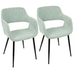 Lumisource Margarite Chair Set Of 2, Light Green/black CH-MARGBK-LGN2 New. Price: $350.00.