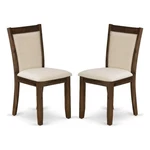 East West Furniture Dining Chairs Light Beige Seat/antique Walnut (set Of 2) New. Price: $203.09.