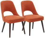 Ink + Ivy Nola Orange Fabric Dining Side Chairs Set Of 2 New. Price: $478.91.