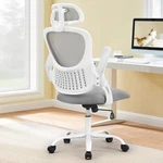 Sweetcrispy Ergonomic Mesh Chair High-back, Adjustable Headrest, Lumbar, Grey New. Price: $88.34.