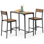 Costway Industrial Counter Height Dining Table Set 3PCS Bar W/2 Stools New. Price: $116.99.