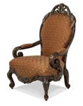 Michael Amini Essex Manor High Chair By Aico Used. Price: $1500.00.