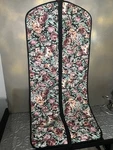 Floral Rose Print Cotton Canvas Garment Bag Zippered Cover Made China New. Price: $14.40.