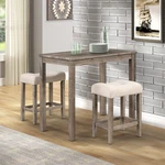 Roundhill Furniture Sora Wood 3-PIECE Counter Height Dining Set, Taupe New. Price: $246.64.