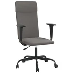 Height Adjustable Swivel Chair In Light And Dark Gray Fabric Vidaxl New. Price: $75.99.